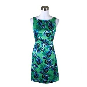 Banana Republic Green Blue Floral Sundress | Size 14 |